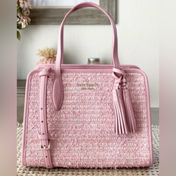 kate spade Handbags - Kate Spade Pink Tweed Bag NWOT